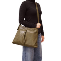 VEGAN CROSSBODY BAG | JOURNEE-Bags & Wallets-S-Q-Coriander