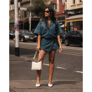 VEGAN CROSSBODY BAG | LINDA-Bags & Wallets-LOUENHIDE-Coriander
