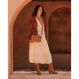 VEGAN CROSSBODY BAG | MILLIE-Bags & Wallets-LOUENHIDE-Coriander