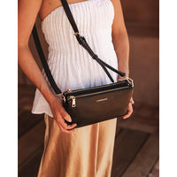 VEGAN CROSSBODY BAG | MILLIE-Bags & Wallets-LOUENHIDE-BLK-Coriander