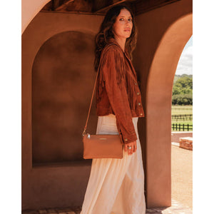 VEGAN CROSSBODY BAG | MILLIE-Bags & Wallets-LOUENHIDE-Coriander