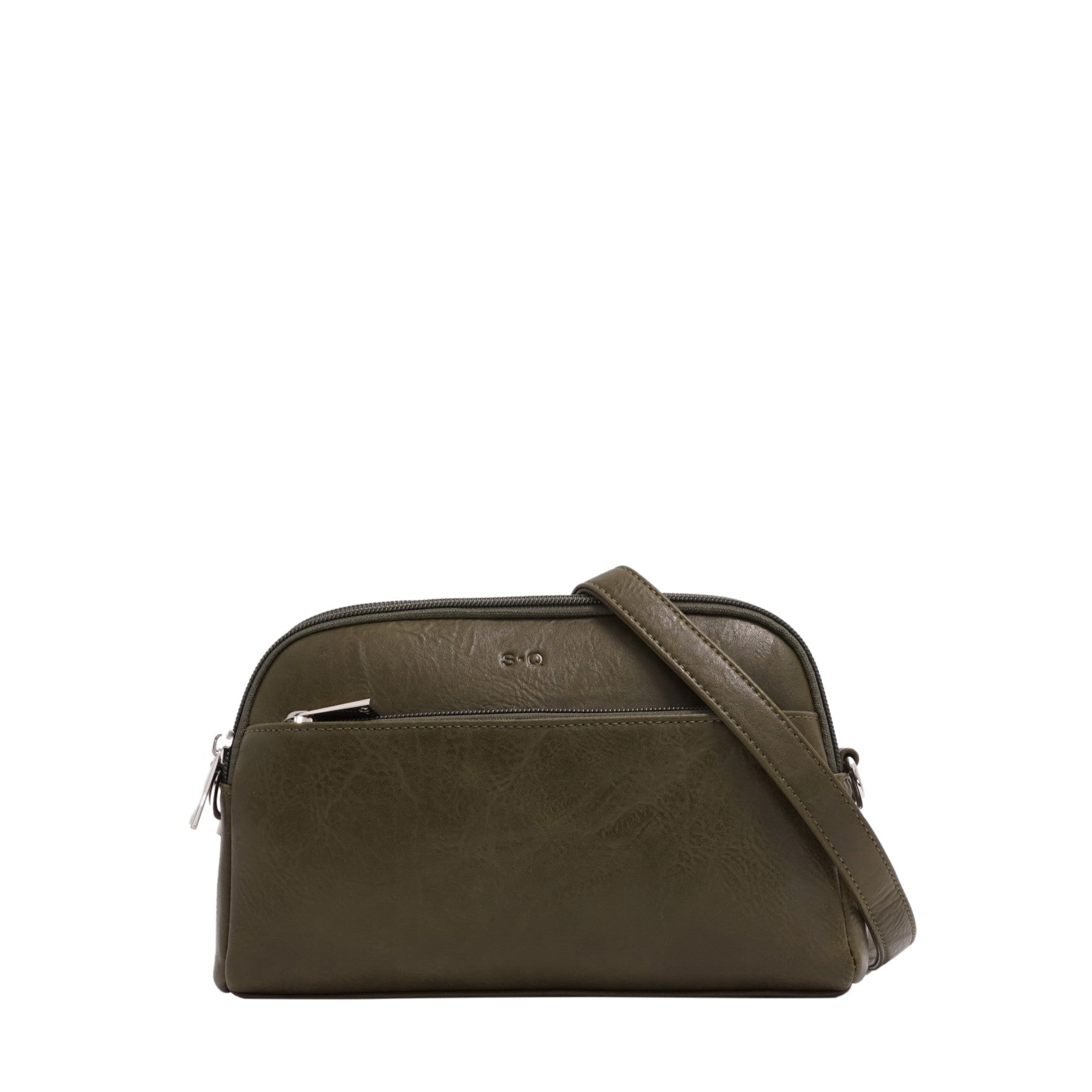 VEGAN CROSSBODY BAG | OAKLEY-Bags & Wallets-S-Q-OLIVE-Coriander