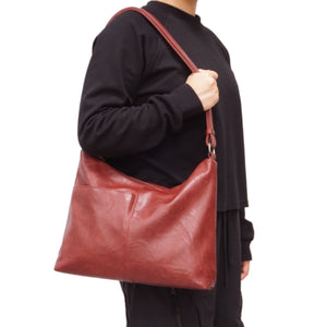 VEGAN CROSSBODY | HODA-Bags & Wallets-S-Q-BURGUNDY-Coriander