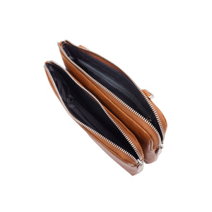 VEGAN CROSSBODY WALLET | LIORA-Bags & Wallets-S-Q-Coriander