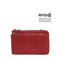 VEGAN CROSSBODY WALLET | LIORA-Bags & Wallets-S-Q-MERLOT-Coriander