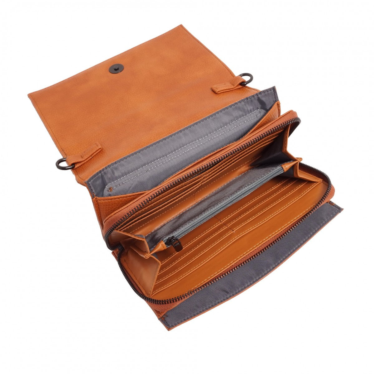 VEGAN CROSSBODY WALLET | NITA-Handbag-S-Q-Coriander