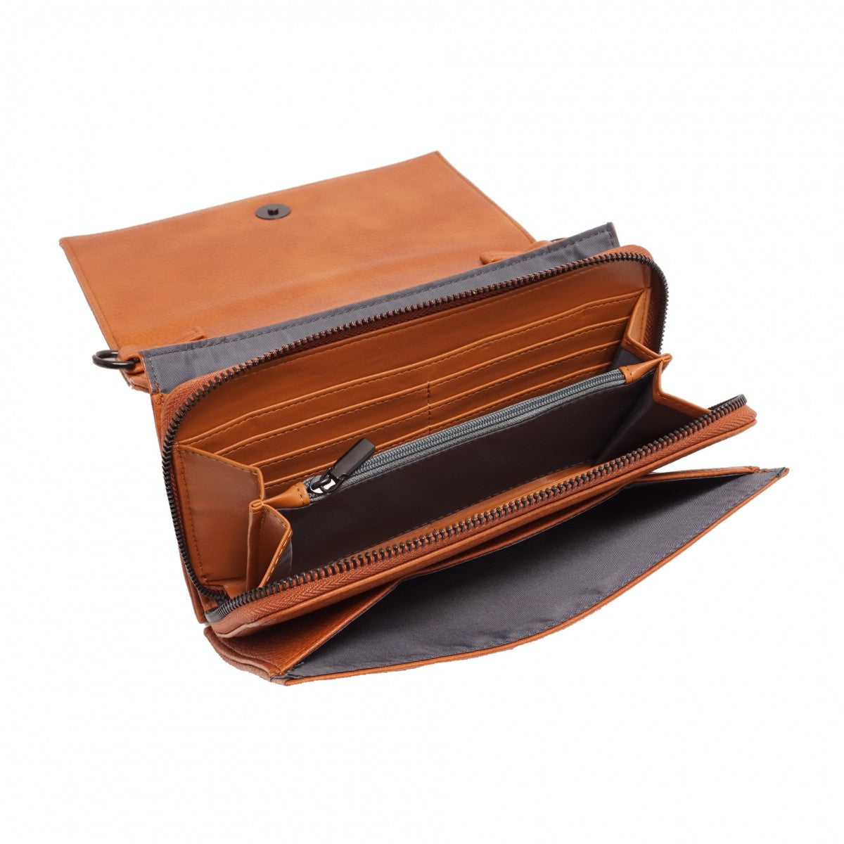 VEGAN CROSSBODY WALLET | NITA-Handbag-S-Q-Coriander