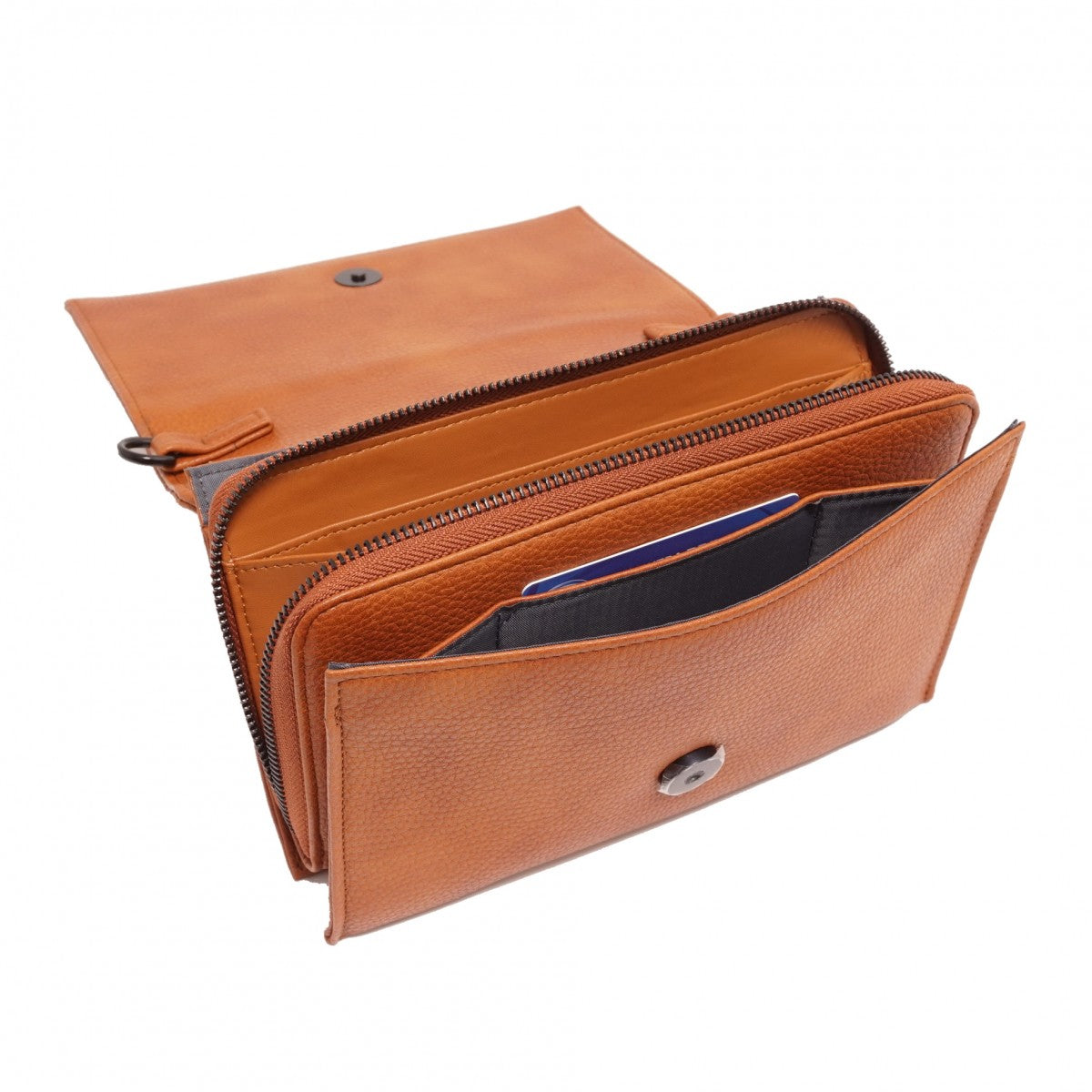 VEGAN CROSSBODY WALLET | NITA-Handbag-S-Q-Coriander
