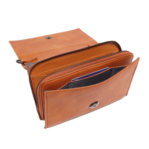 VEGAN CROSSBODY WALLET | NITA-Handbag-S-Q-Coriander