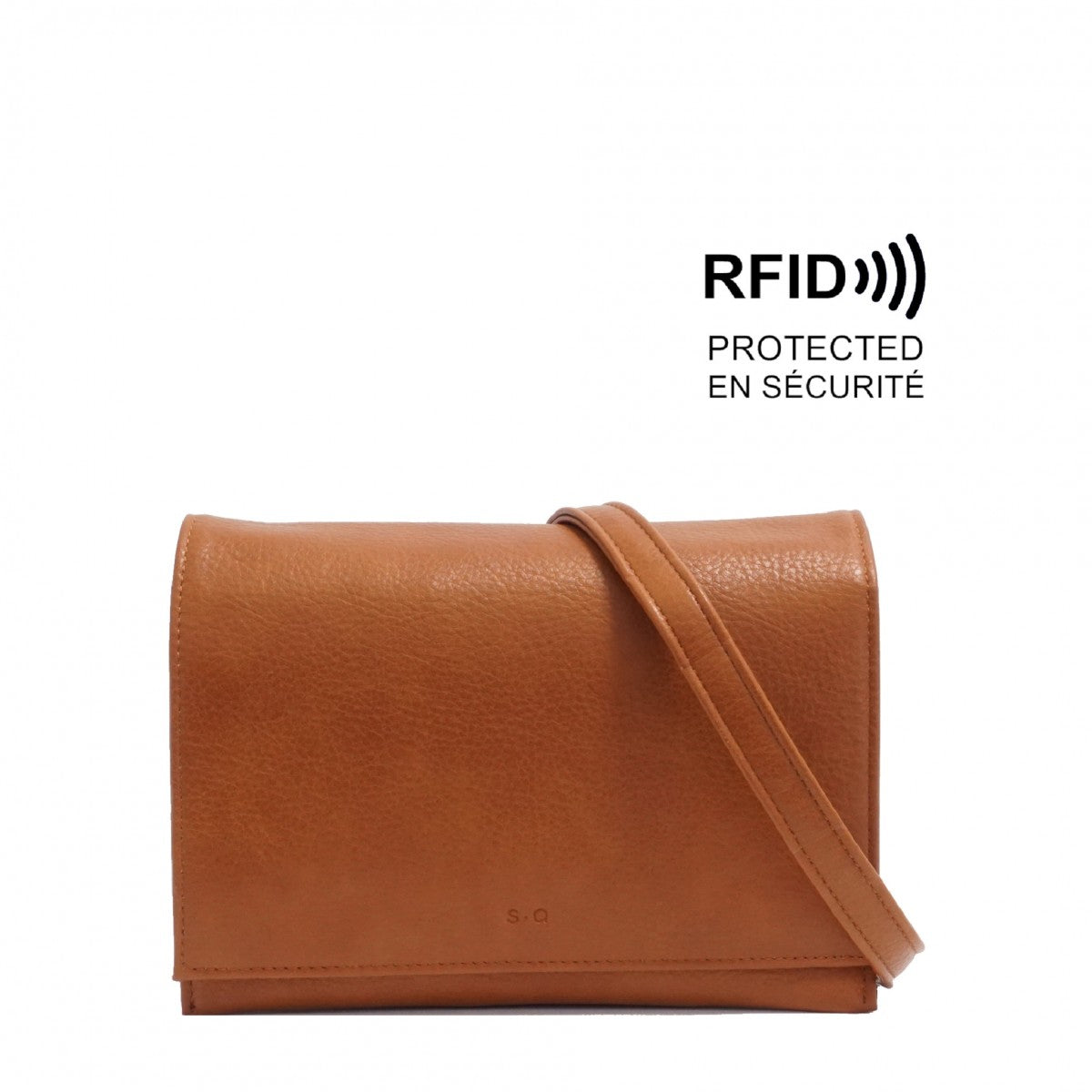 VEGAN CROSSBODY WALLET | NITA-Handbag-S-Q-Coriander