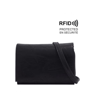VEGAN CROSSBODY WALLET | NITA-Handbag-S-Q-BLACK-Coriander