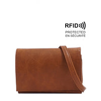 VEGAN CROSSBODY WALLET | NITA-Handbag-S-Q-CAMEL-Coriander