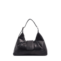 VEGAN HOBO BAG | KARELL-Bags & Wallets-S-Q-BLACK-Coriander