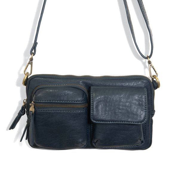 VEGAN KENDRA CARGO POCKET SLING/CROSSBODY BAG-Bags & Wallets-JOY SUSAN-Coriander