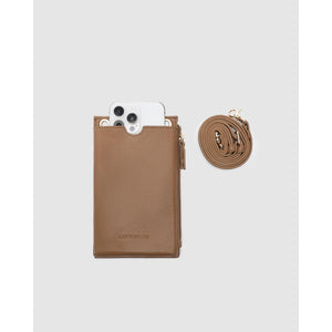 VEGAN PHONE BAG | SUKI-Bags & Wallets-LOUENHIDE-CARAMEL-Coriander