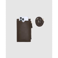 VEGAN PHONE BAG | SUKI-Bags & Wallets-LOUENHIDE-CHOCOLATE-Coriander