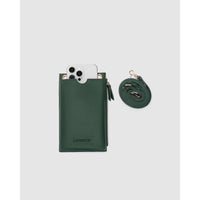 VEGAN PHONE BAG | SUKI-Bags & Wallets-LOUENHIDE-FOREST GREEN-Coriander