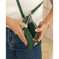 VEGAN PHONE BAG | SUKI-Bags & Wallets-LOUENHIDE-Coriander