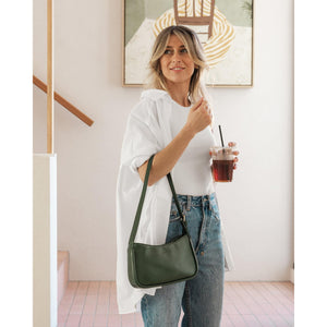 VEGAN SHOULDER BAG | IVY-Bags & Wallets-LOUENHIDE-Coriander