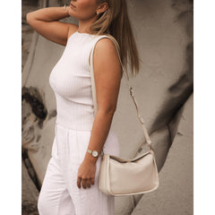 VEGAN SHOULDER BAG | MADDIE-Bags & Wallets-LOUENHIDE-Coriander