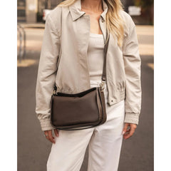 VEGAN SHOULDER BAG | MADDIE-Bags & Wallets-LOUENHIDE-Coriander
