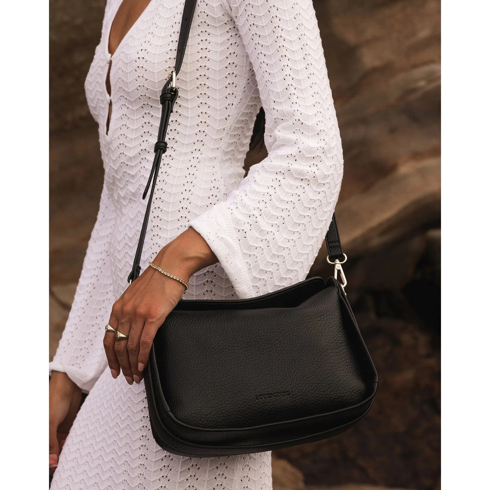 VEGAN SHOULDER BAG | MADDIE-Bags & Wallets-LOUENHIDE-Coriander