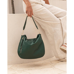 VEGAN SHOULDER BAG | NADIA-Bags & Wallets-LOUENHIDE-FOREST GREEN-Coriander