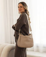 VEGAN SHOULDER BAG | NADIA-Bags & Wallets-LOUENHIDE-MALT-Coriander