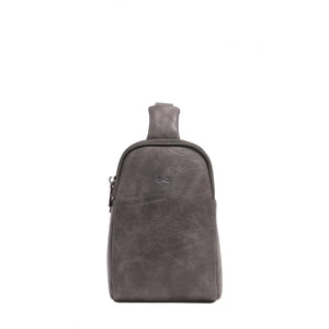 VEGAN SLING BAG THEA-Bag-S-Q-CHARCOAL GREY-Coriander