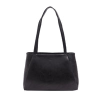 VEGAN TOTE BAG | ADELYN-Bags & Wallets-S-Q-BLACK-Coriander