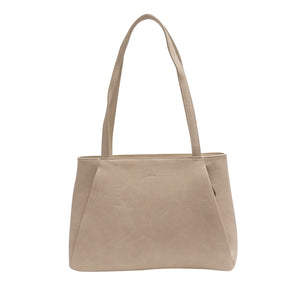 VEGAN TOTE BAG | ADELYN-Bags & Wallets-S-Q-CREAM-Coriander