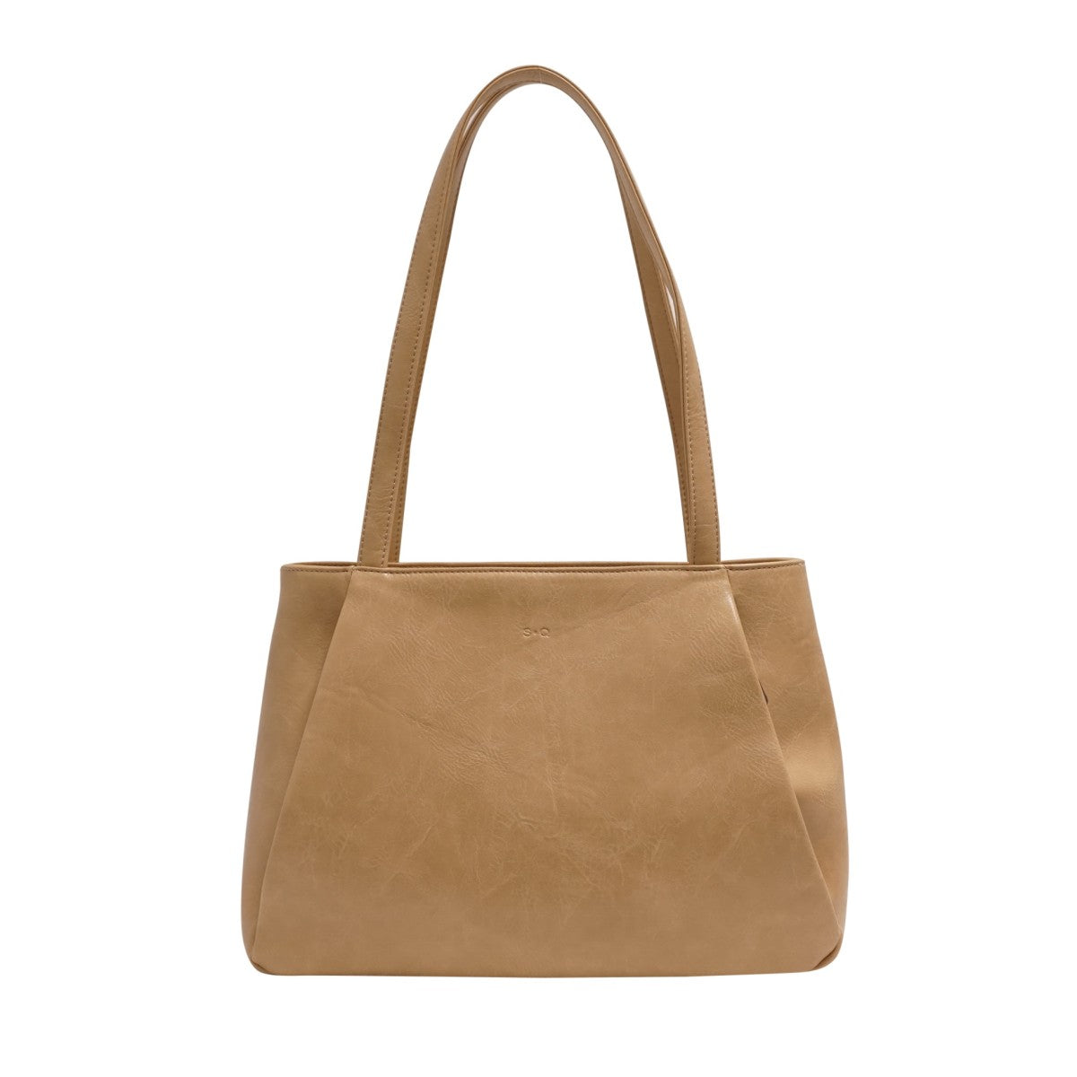 VEGAN TOTE BAG | ADELYN-Bags & Wallets-S-Q-LIGHT KHAKI-Coriander