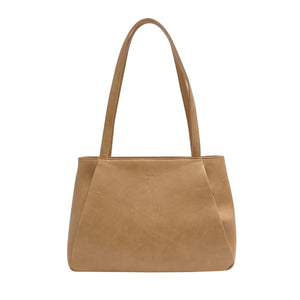 VEGAN TOTE BAG | ADELYN-Bags & Wallets-S-Q-LIGHT KHAKI-Coriander