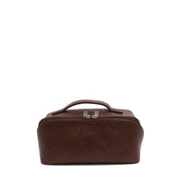 VEGAN TRAVEL TOILETRY CASE | GINETTE-Bags & Wallets-S-Q-BROWN-Coriander