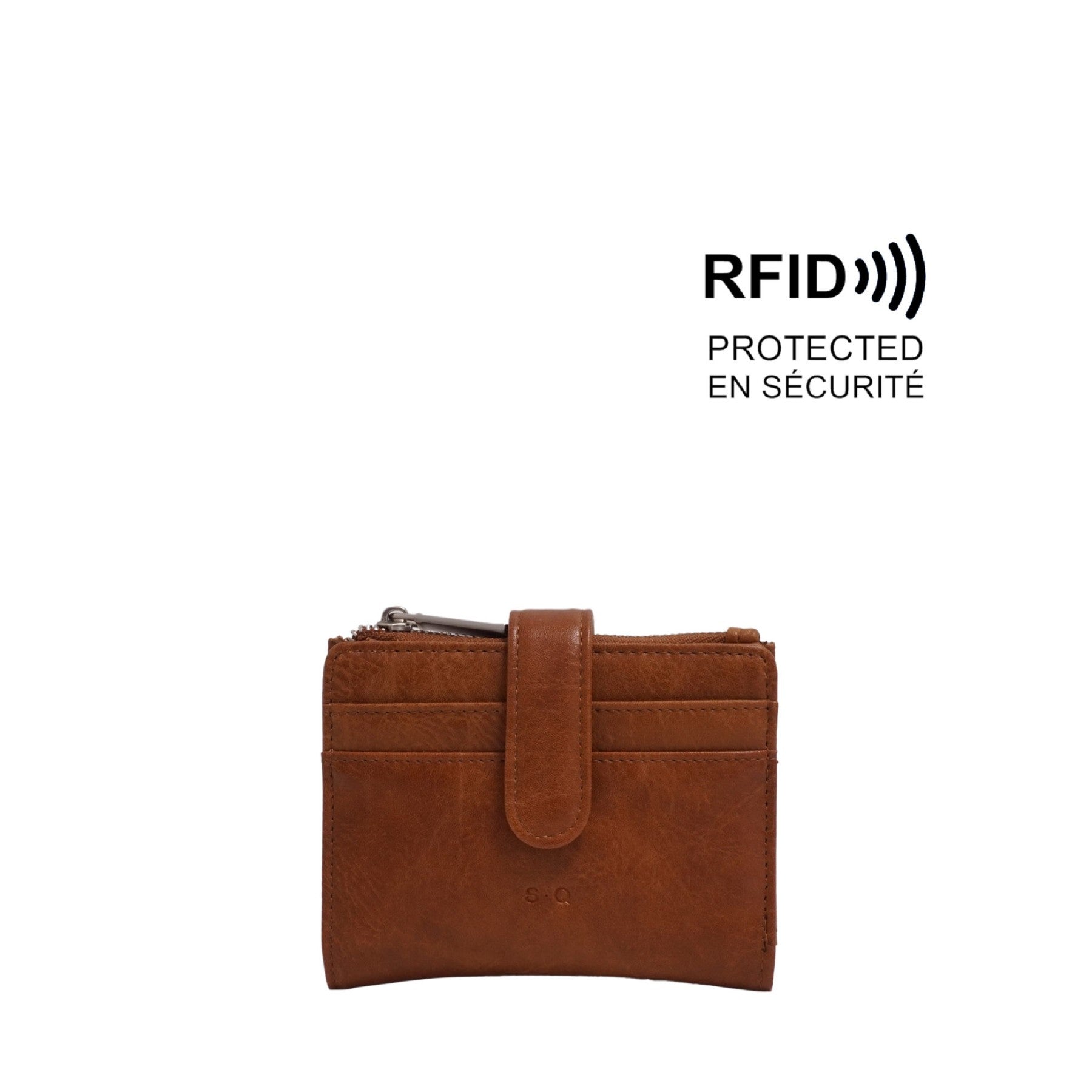 VEGAN WALLET | AIMEE-Bags & Wallets-S-Q-CAMEL-Coriander