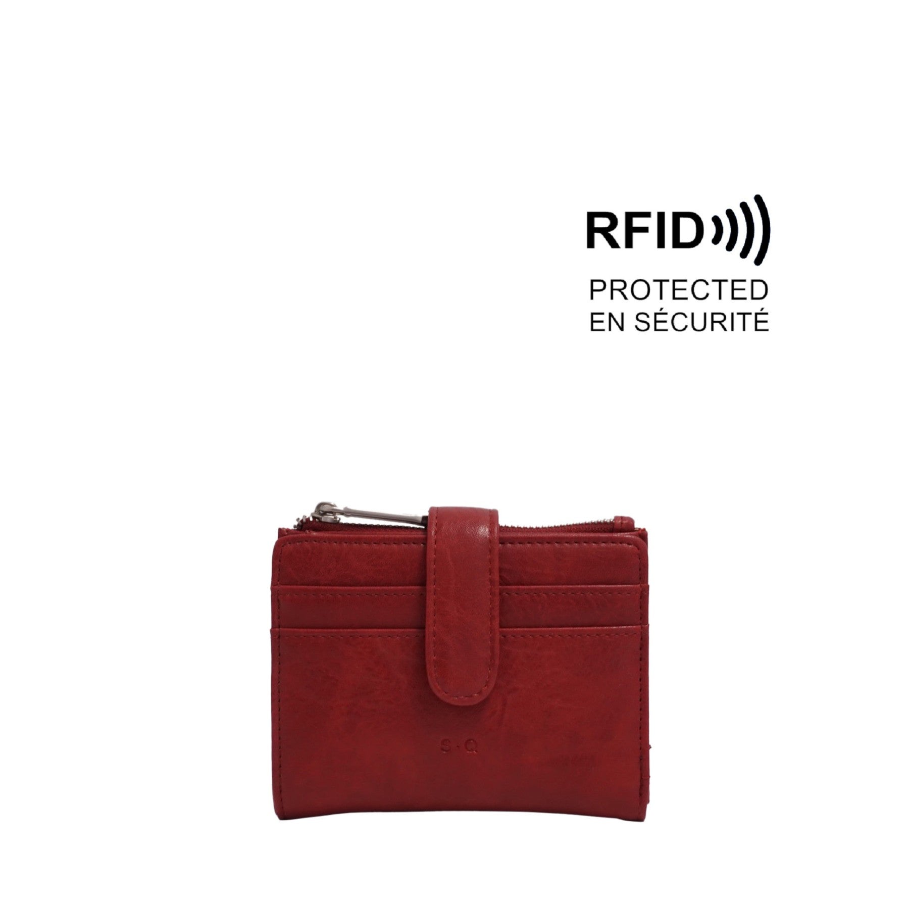 VEGAN WALLET | AIMEE-Bags & Wallets-S-Q-MERLOT-Coriander