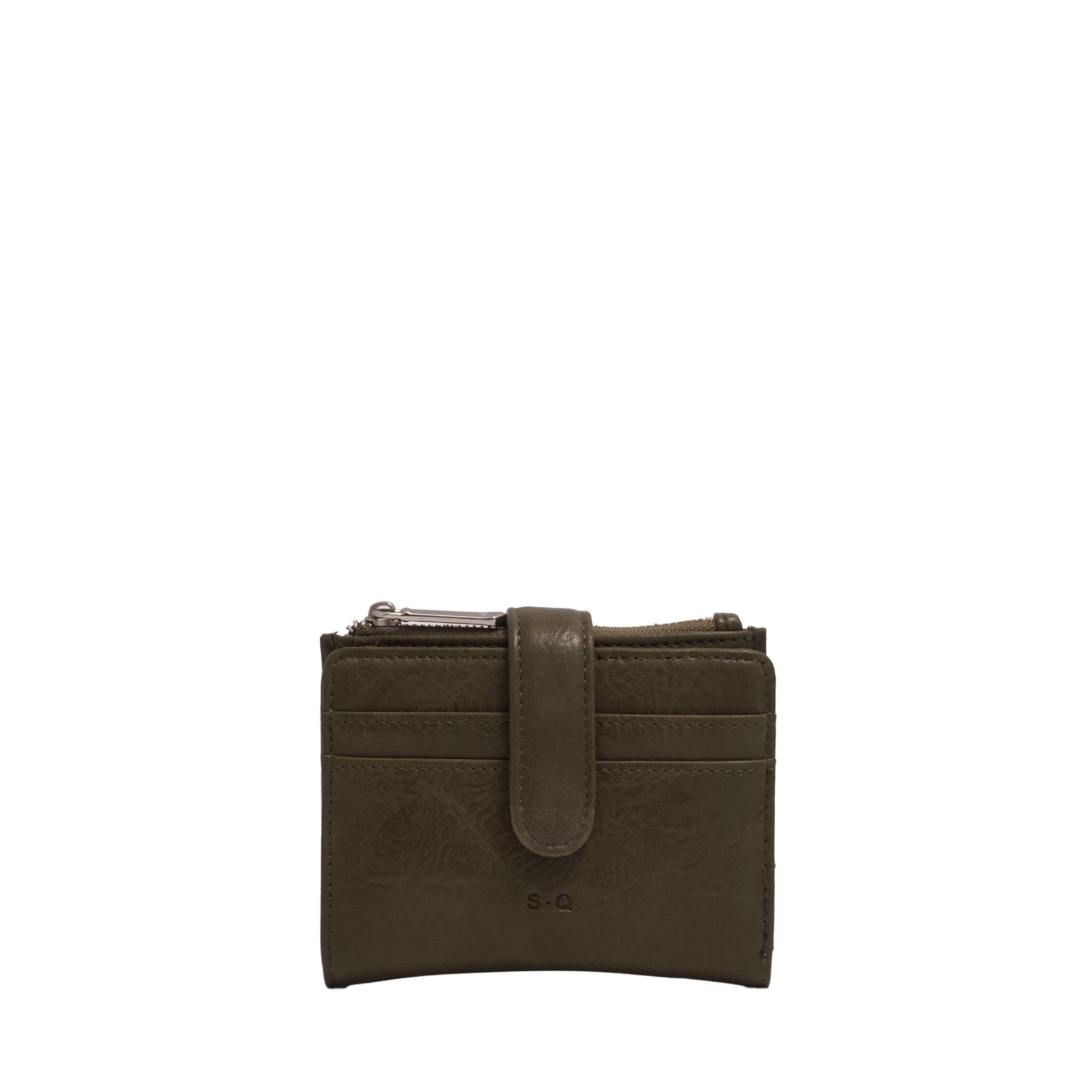 VEGAN WALLET | AIMEE-Bags & Wallets-S-Q-OLIVE-Coriander