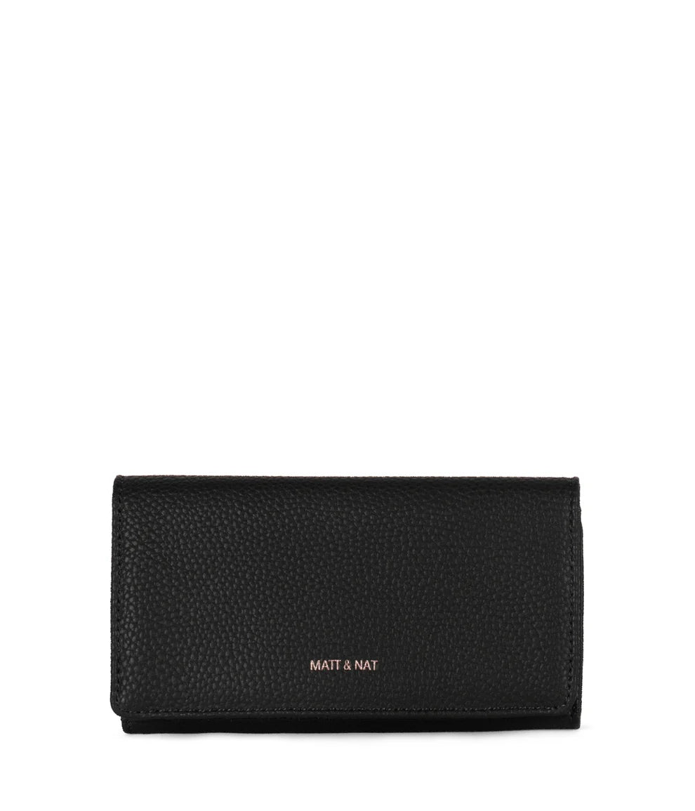 VEGAN WALLET | MAIRI/GRAIN-Bags & Wallets-MATT & NAT-BLACK-Coriander