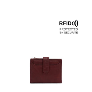 VEGAN WALLET | MIRKA 2N1-Bags & Wallets-S-Q-BURGUNDY-Coriander
