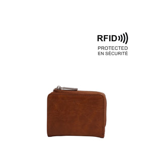 VEGAN WALLET | RILEY-Bags & Wallets-S-Q-CAMEL-Coriander