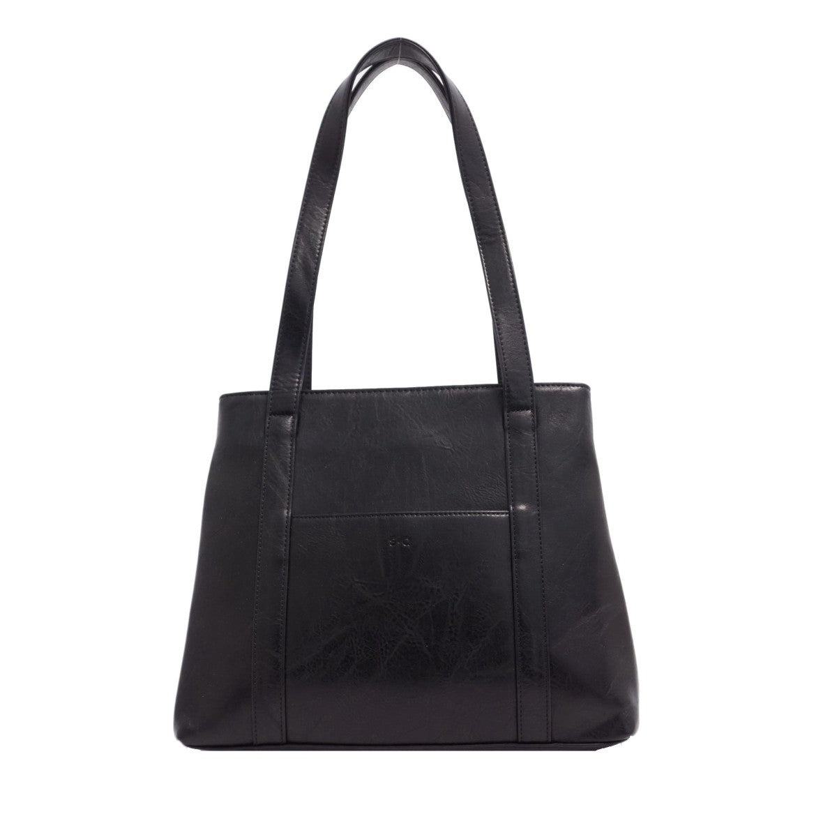 VEGAN WORK TOTE | GLENNA-Bags & Wallets-S-Q-BLACK-Coriander