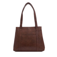 VEGAN WORK TOTE | GLENNA-Bags & Wallets-S-Q-BROWN-Coriander