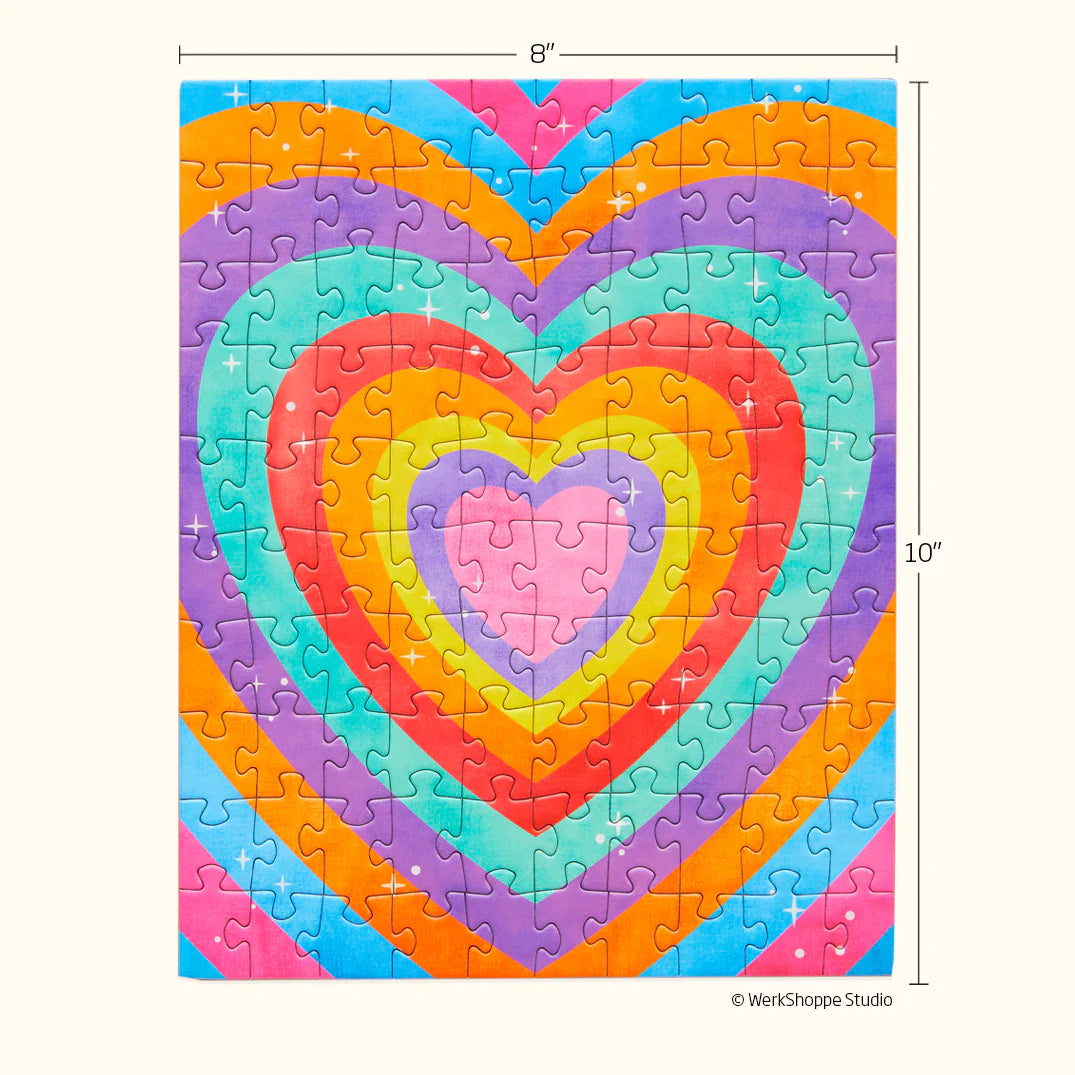 VELVET HEART | 100 PIECE PUZZLE SNAX-Puzzle-WERKSHOPPE-Coriander
