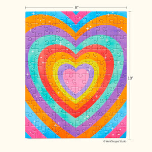 VELVET HEART | 100 PIECE PUZZLE SNAX-Puzzle-WERKSHOPPE-Coriander
