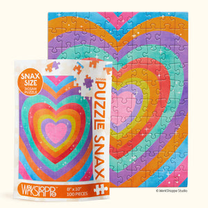 VELVET HEART | 100 PIECE PUZZLE SNAX-Puzzle-WERKSHOPPE-Coriander