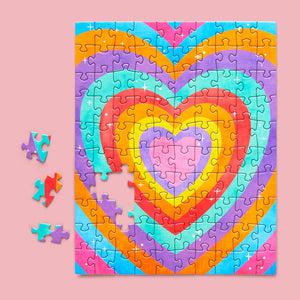 VELVET HEART | 100 PIECE PUZZLE SNAX-Puzzle-WERKSHOPPE-Coriander