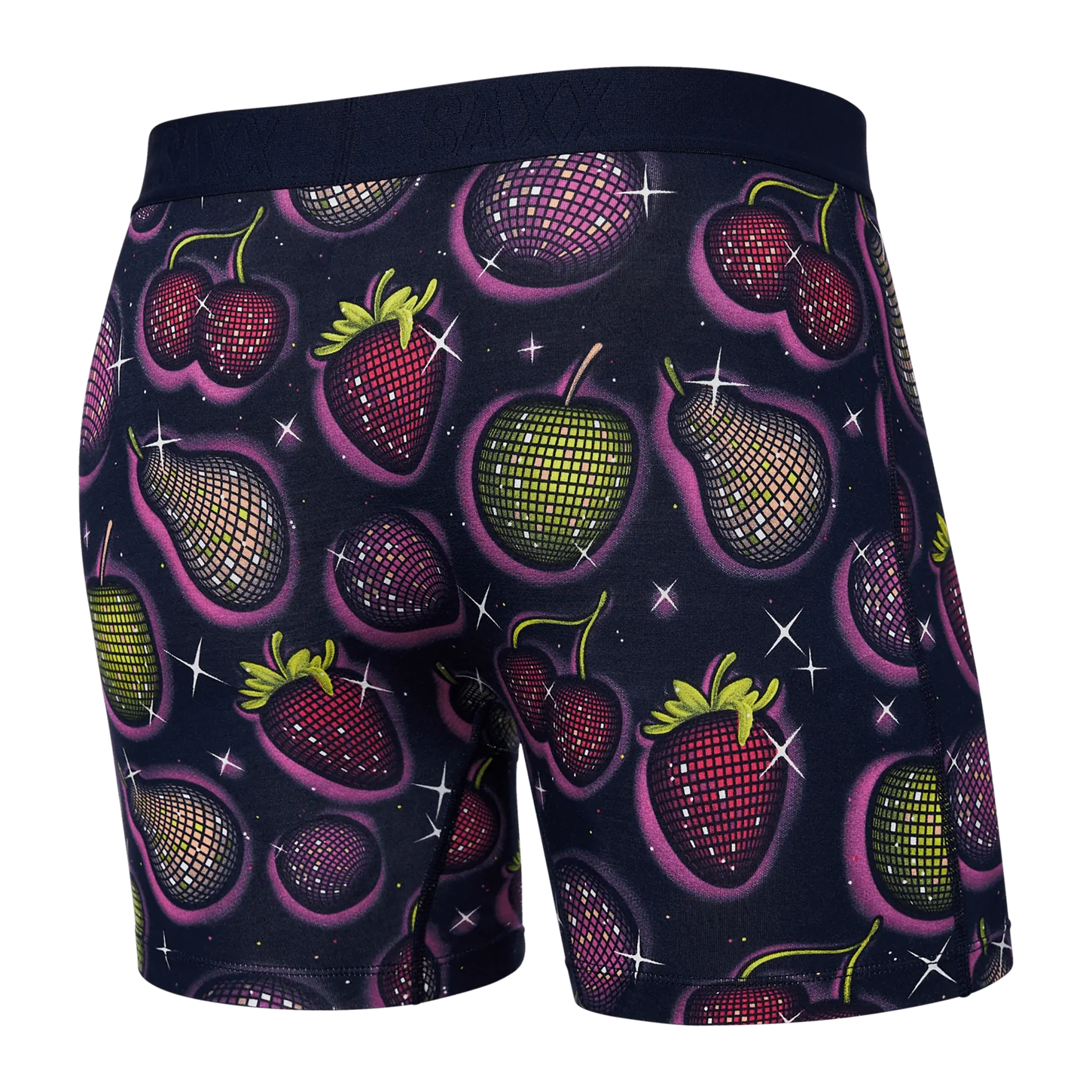 VIBE BOXER BRIEF | DISCO FRUIT MARITIME BLUE-Underwear-SAXX-Coriander