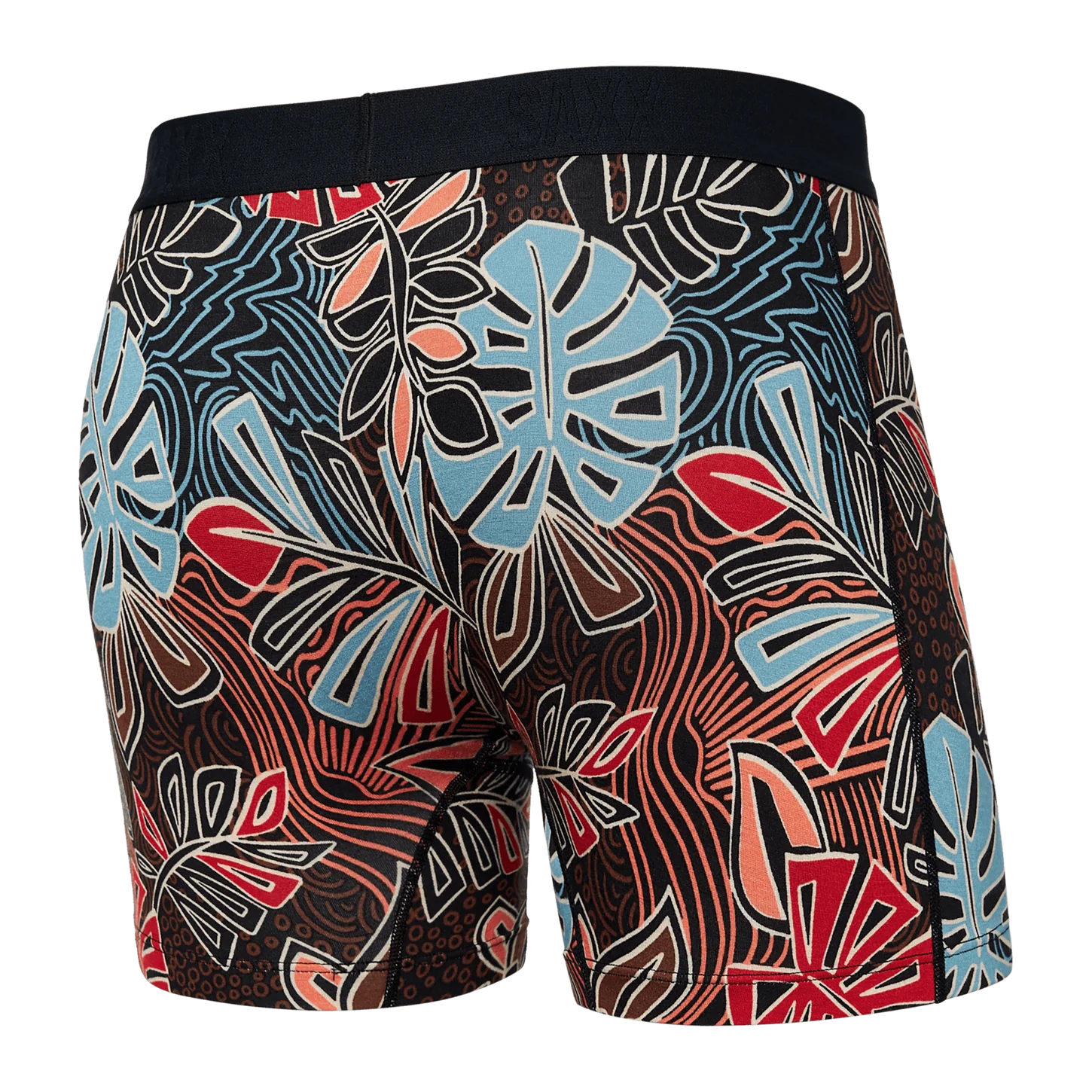 VIBE BOXER BRIEFS | DESERT PALMS RED MULTI-Underwear-SAXX-Coriander