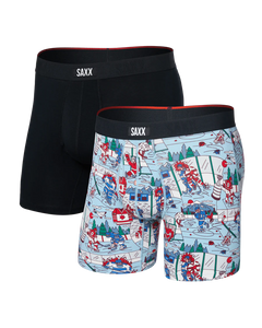 VIBE XTRA BOXER BRIEF 2-PACK | MITTS & LUMBER/BLACK-Intimates-SAXX-Coriander