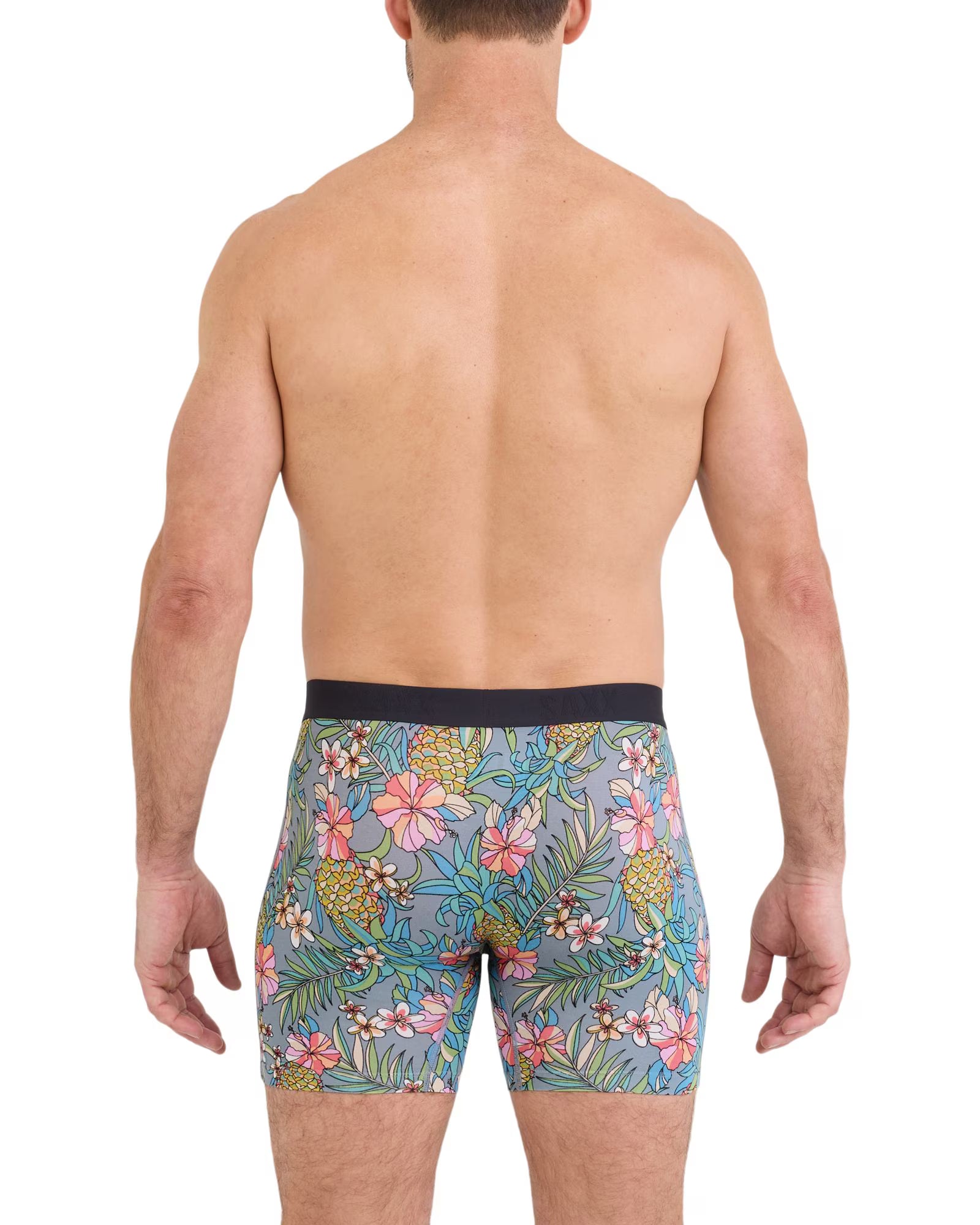 VIBE XTRA BOXER BRIEF 2 PACK | PINEAPPLE FIELD/BLACK-Intimates-SAXX-Coriander